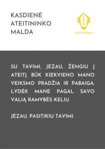Kasdienė ateitininko malda